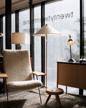 The Robin Day reclining chair in Twentytwentyone’s London showroom.