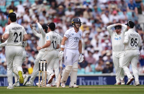 Jacob Bethell loses his wicket