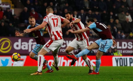 Ashley Barnes scores late to put Burnley into fourth.