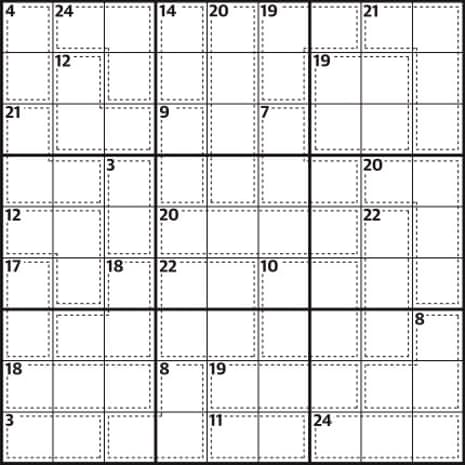 Killer Sudoku (Mini Sudoku Series #92)