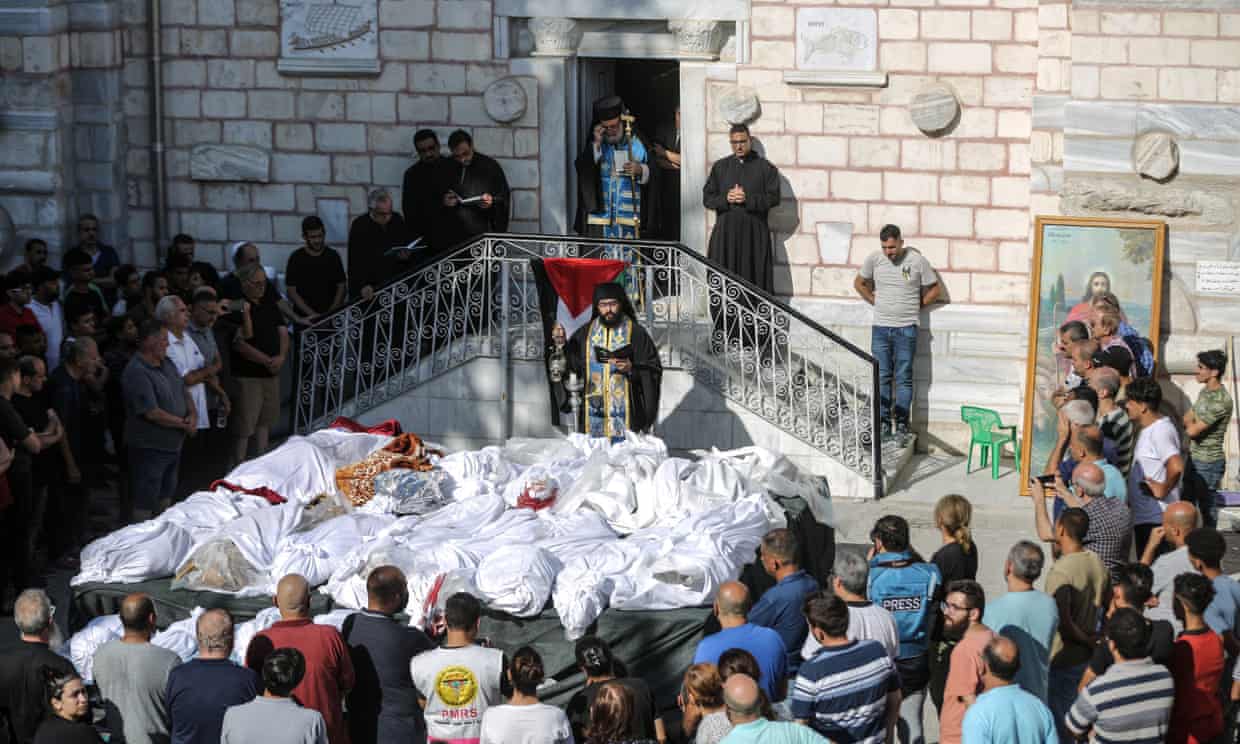 Israeli Air Strike Hits Gaza Church Compound, Sparks Global Outcry