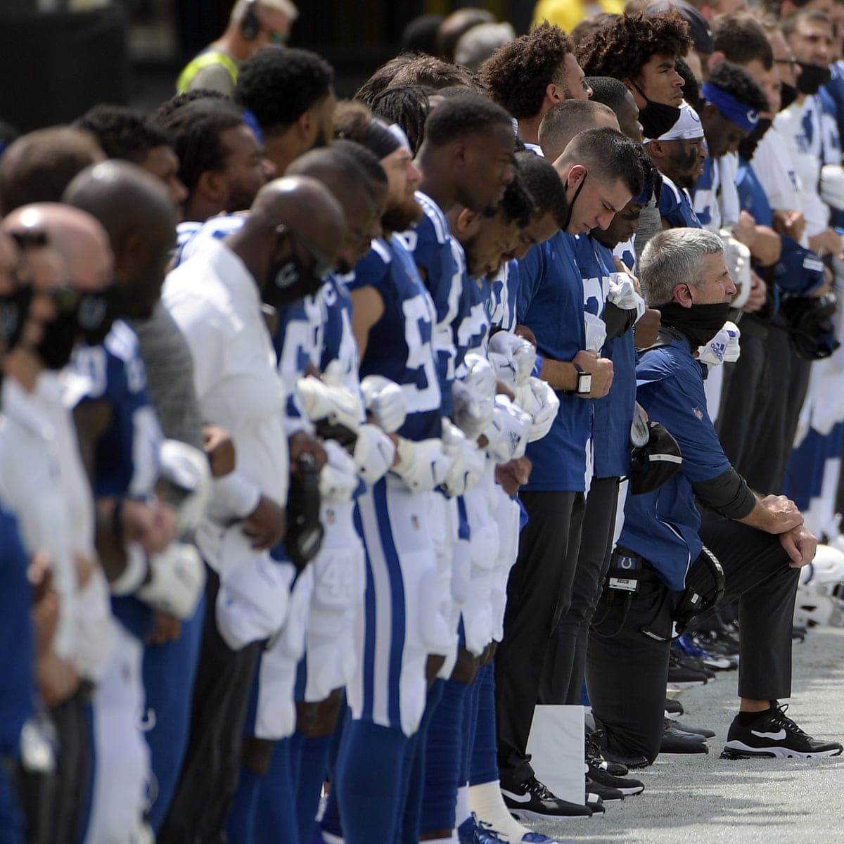 Colin Kaepernick Attacks Nfl Propaganda As Teams Protest On Opening Weekend Colin Kaepernick The Guardian