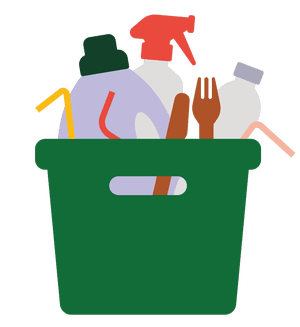 Pride or guilt? 10 emotions you experience when parenting your parents | Parenting your parents 2 Illustration of tub of cleaning products