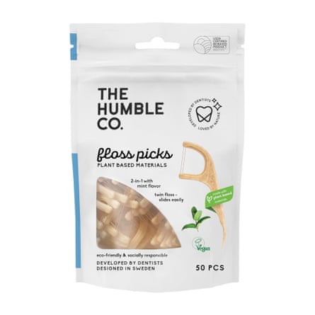 The Humble Co dental floss picks