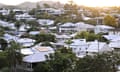 Homes in the inner Brisbane suburb of Milton