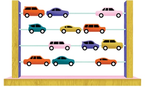 Illustration of a car abacus