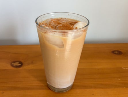 A cup of iced coffee