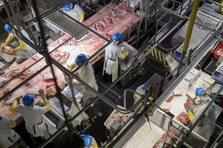 A US pork processing plant