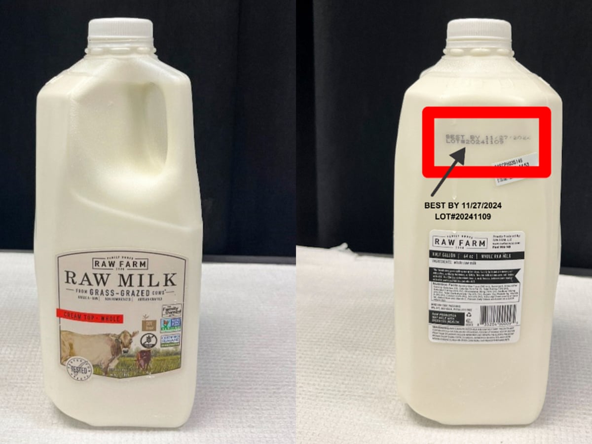 Bird flu detected in raw milk sold in California as fears rise of virus spreading | California | The Guardian Bird flu detected in raw milk sold in California as fears rise of virus spreading | California | The Guardian