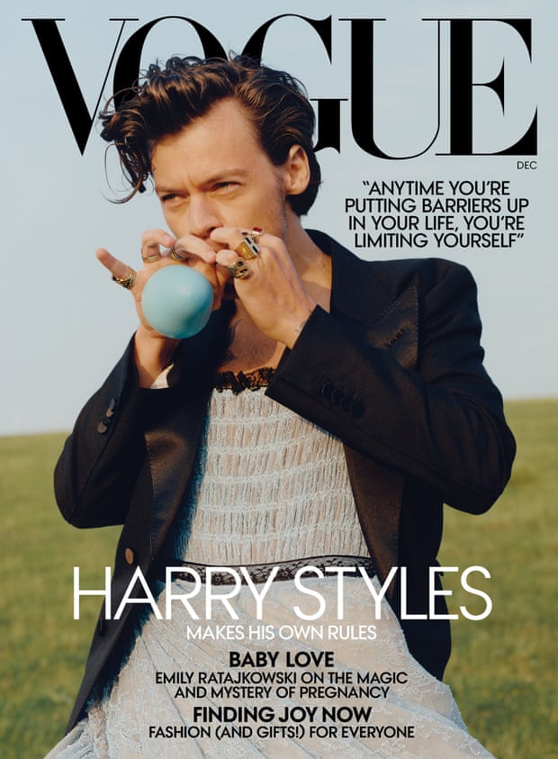 Styles on the cover of US Vogue’s December issue.