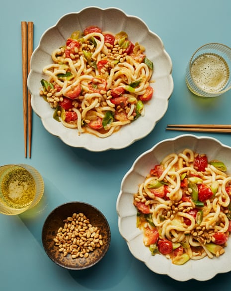 Miso and Garlic Butter Noodles - A Beautiful Mess