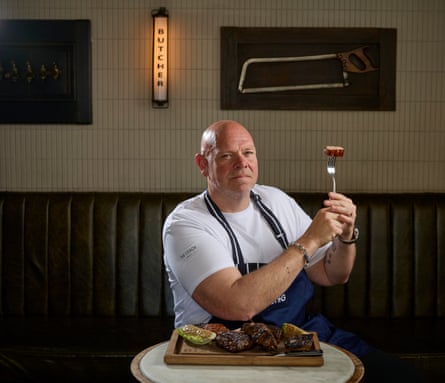 Tom Kerridge at the Butcher's Tap and Grill, Marlow, Buckinghamshire.