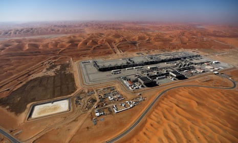 Aramco's oil field in the Empty Quarter, Shaybah, Saudi Arabia.