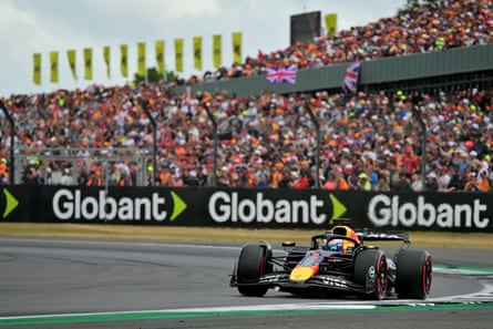 Max Verstappen during qualifying at Silverstone