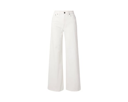 Khaite Dane high-rise wide-leg jeans.