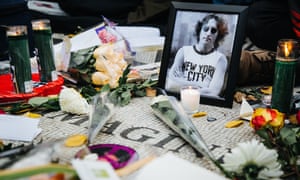 A vigil marking John Lennon's death