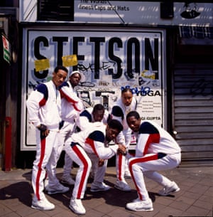 Stetsasonic, Brooklyn, New York, 1988 by Jeanette Beckman ‘I spent the day with Stetsasonic photographing them for the album cover In Full Gear,’ says Beckman. ‘I knew about the Steston poster in Brooklyn, thought it would be cool, it was covered in graffiti , including a tag by the legendary CHINO who 25 years later would reinterpret this photo as part of my MashUp series drawing over his own work’