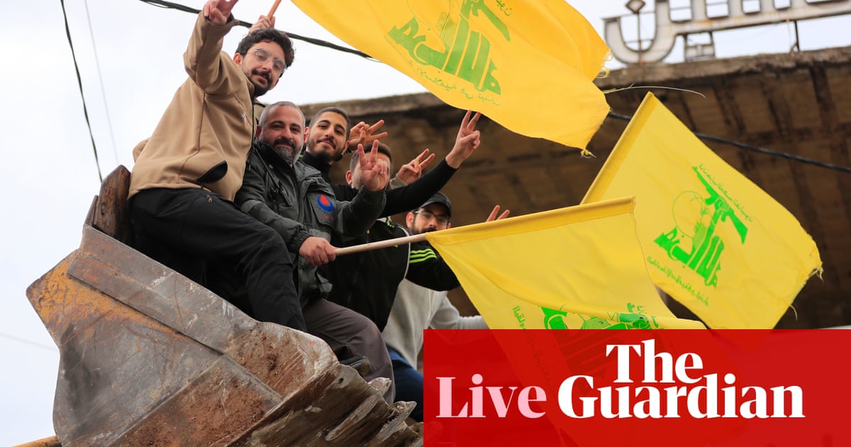 Middle East crisis live: Hezbollah says its hands are still 'on the trigger' amid uneasy ceasefire