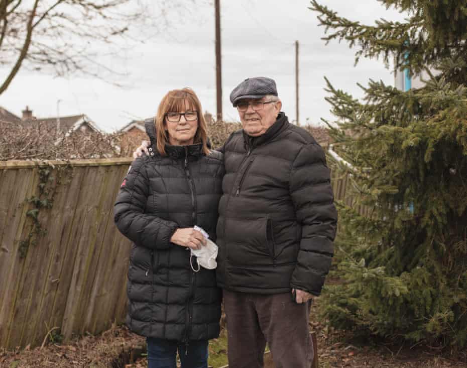 Elizabeth Wardlaw and Alec Burton outside Green Gables before Alec went to visit his wife