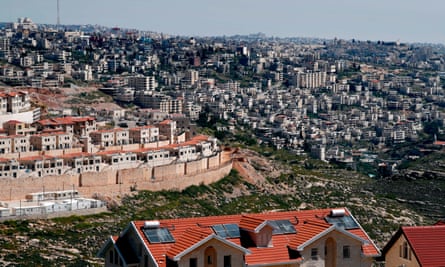 A photo taken in 2019 shows a part of the Israeli settlement of Efrat situated on the southern outskirts of the occupied West Bank city of Bethlehem.