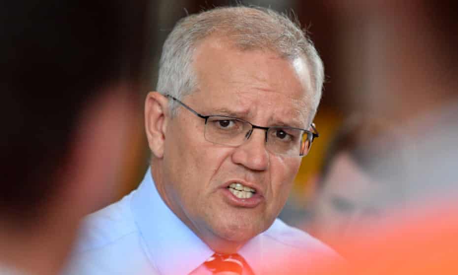 Scott Morrison has said Australia and the US shared the same ‘red line’ when it came to opposing a Chinese military base on Solomon Islands, but when pressed on Tuesday he declined to explain what that means.