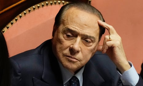 Silvio Berlusconi in the senate in Rome in October.