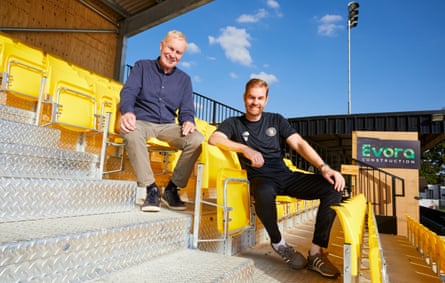 Father and son Irving and Simon Weaver who are the owner and manager of Harrogate.