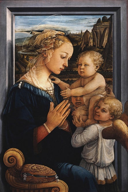Madonna and Child With two Angels by Fra Filippo Lippi.