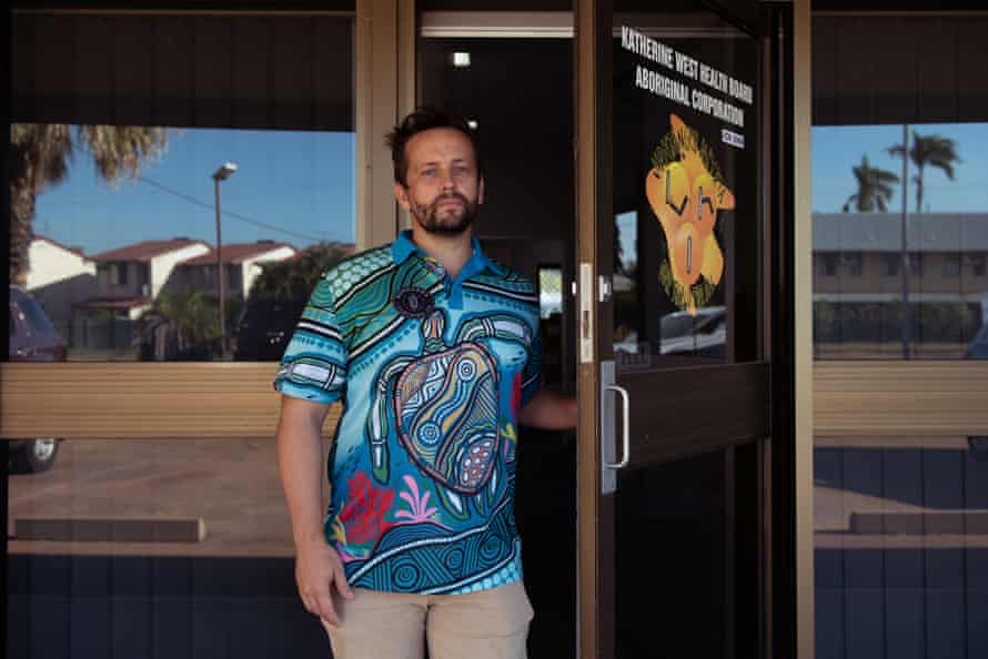 David McGuinness, the director of Katherine West’s Covid-19 response, spent 16 days working in full PPE testing Lajamanu residents in 45-degree heat at the height of the pandemic.