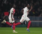 European football: Monaco dent PSG title hopes with victory at Parc des Princes 2810