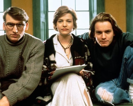 Deserving everything they get … eccleston, Fox and McGregor in Shallow Grave.