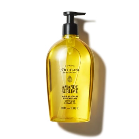L’Occitane almond shower oil.