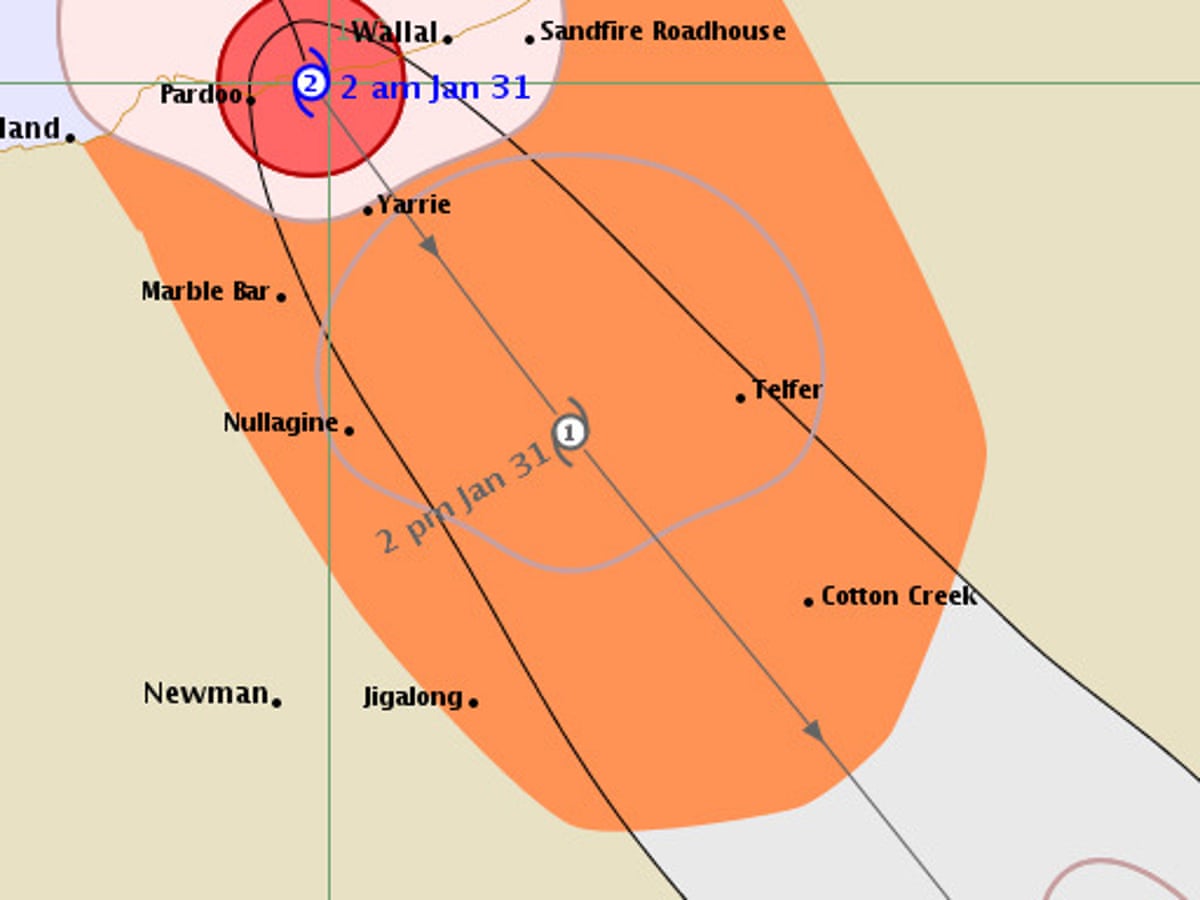 Tropical Cyclone Stan Weakens As It Crosses Pilbara Coast In Western Australia Western Australia The Guardian