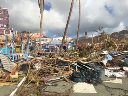 A view of the aftermath in Tortola, the largest of the British Virgin Islands.