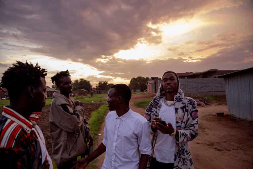 Johnson Mike and Lushy Kay at Lologo informal settlement