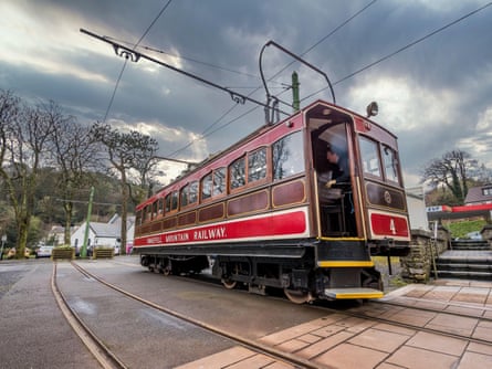 The Manx Electric Railway to Laxey and Snaefell summit.
