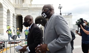 Philonise Floyd, the brother of George Floyd, arrives at the US Capitol to testify in Washington DC Tuesday.