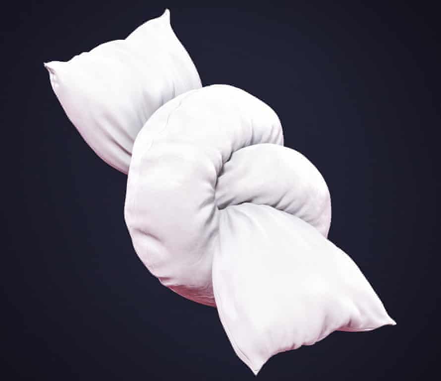Illustration of a pillow tied successful  a knot