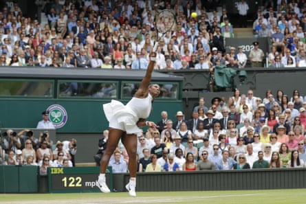 Serena Williams’ serve played a big part in her victory over Angelique Kerber.
