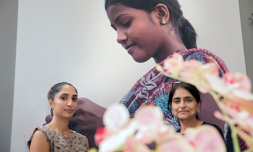 Ashy Gosai, left, and Sherin Ali, Zinthiya Trust social workers.