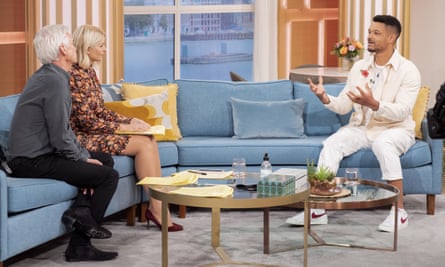 Steven Bartlett with Phillip Schofield and Holly Willoughby on ITV’s This Morning