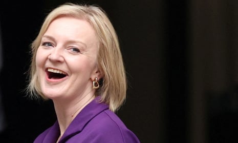 Liz Truss after being announced as Britain's next prime minister in London