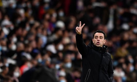 Xavi’s dominant Barcelona side managed 17 shots overall, scoring two goals in each half.