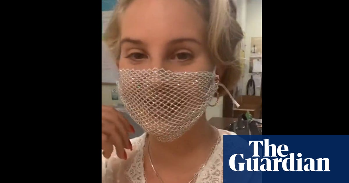 Lana Del Rey criticised for wearing mesh mask to poetry reading
