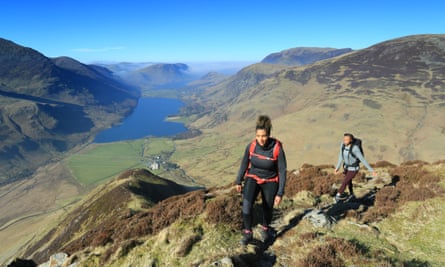 Hiking in the Lake District.