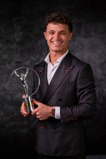 Lando Norris is revealed as winner of the Laureus Breakthrough of the Year Award