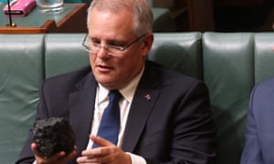 Then treasurer Scott Morrison with a lump of coal during question time in the house of representatives in parliament house, Canberra, 9 February 2017
