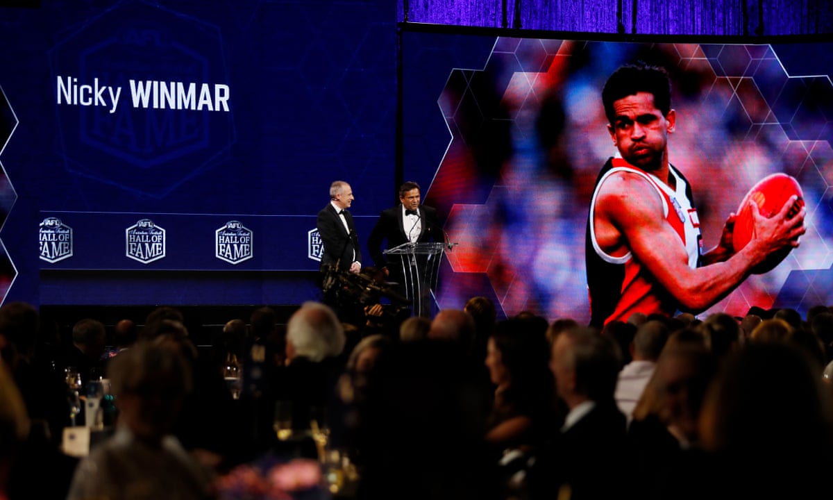 About time': Nicky Winmar finally inducted into Australian Football Hall of Fame | AFL | The Guardian