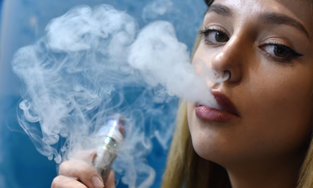 Girl vaping