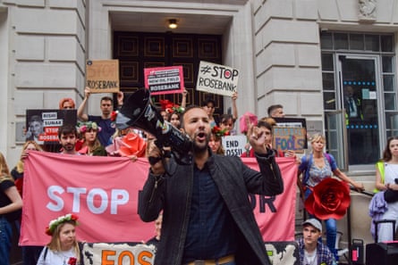 Zack Polanski at a demonstration outside the Department for Energy Security and Net Zero, London, 30 September 2025.